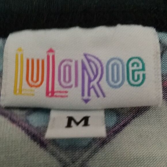 LuLaRoe Blue & Pink Long Sleeve Tee Shirt (Medium) - Picture 5 of 5